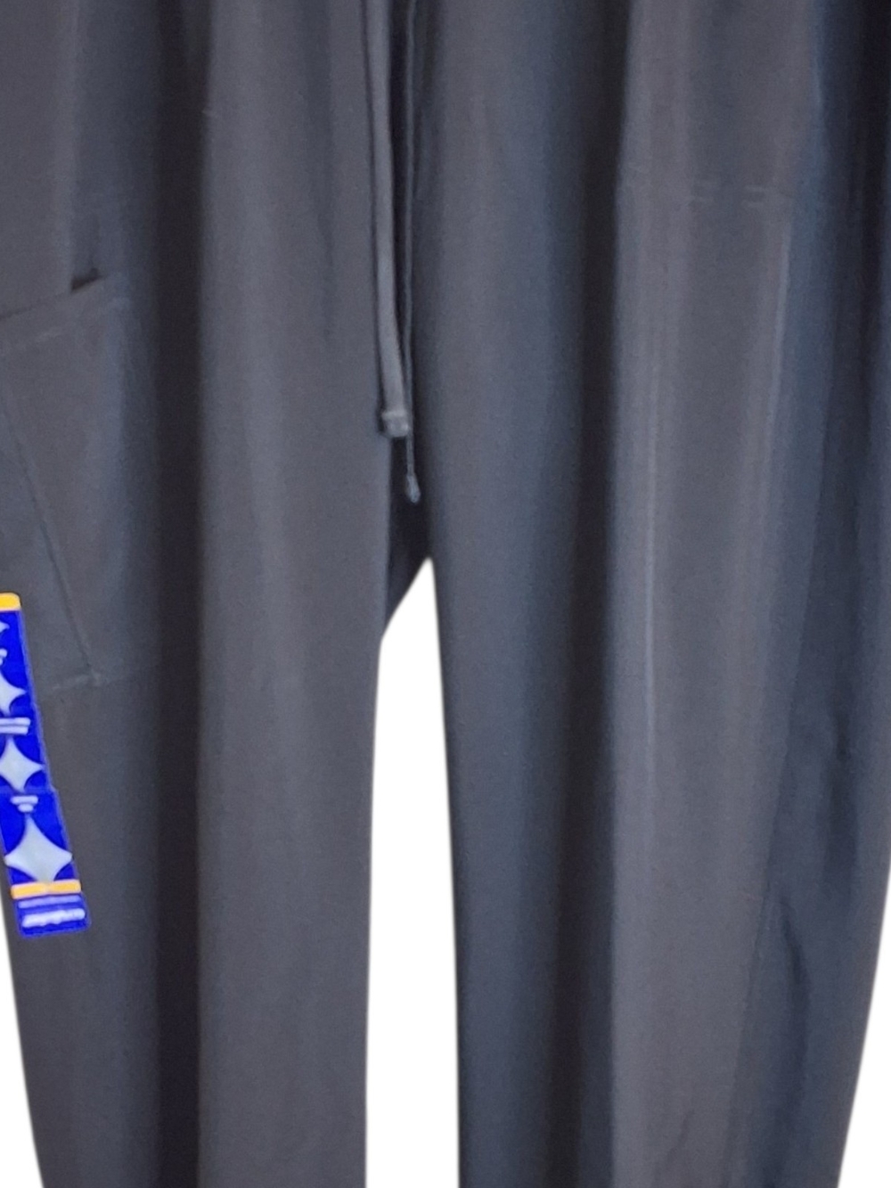 Scrubstar Black Straight-Leg Drawstring Joggers Black Large